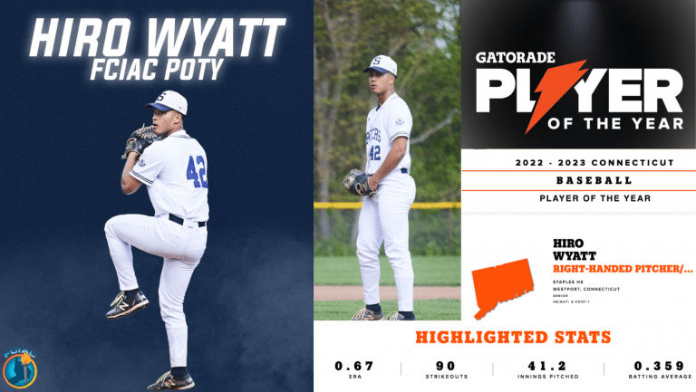 Staples' Wyatt named Gatorade Connecticut Baseball Player of Year